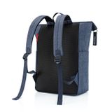 ruksak reisenthel rolltop backpack herringbone dark blue
