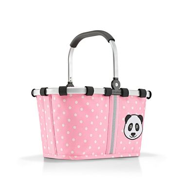 nákupný košík reisenthel carrybag xs kids panda dots pink